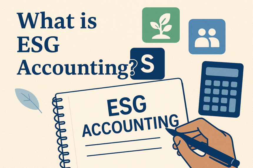 ESG accounting explained – monitoring environmental, social, and governance metrics for sustainable business reporting.