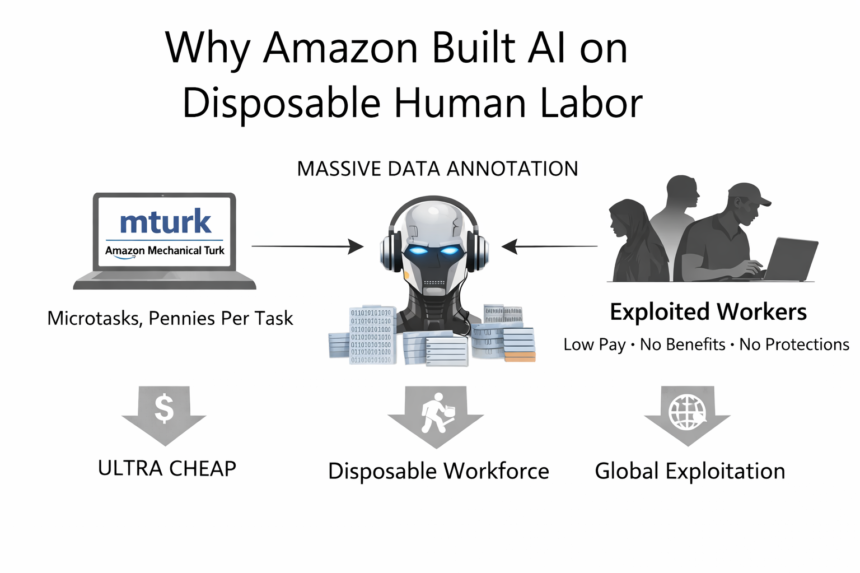 Amazon’s AI Layoffs: Replacing Workers with a Bet and Low-Paid Data Labor 1
