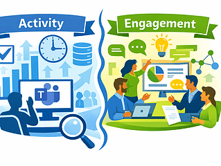 Active user metrics and collaboration insights for effective team management.