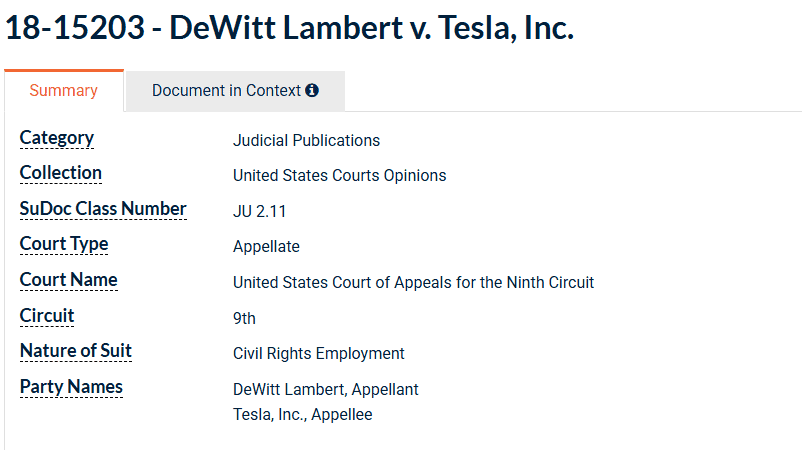 Tesla’s Mandatory Arbitration and the Disappearing Record: How Employment Disputes Slip from Public View 3 Tesla’s Mandatory Arbitration and the Disappearing Record: How Employment Disputes Slip from Public View 2