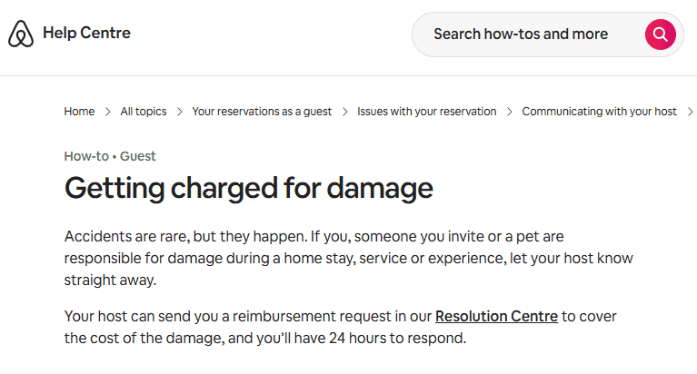 Airbnb’s Long Wait: Why Host Damage Reimbursements Can Stretch for Months 3 Reimbursement request for host damage in Airbnb accommodations.