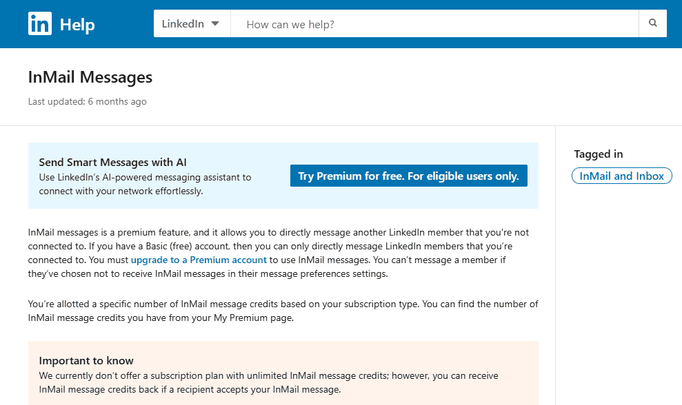 LinkedIn InMail message limits affecting recruiter outreach strategies.