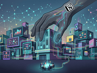 Enhanced workspace with AI and digital interfaces for productivity.