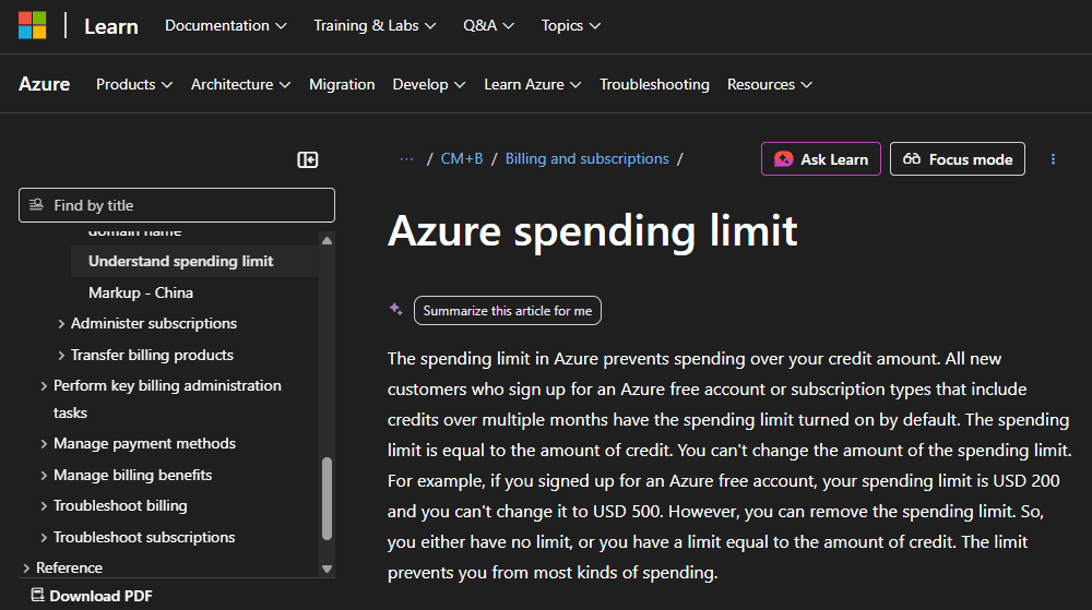 Illustration of Azure budget cap overflowing, symbolizing budget limits exceeded.