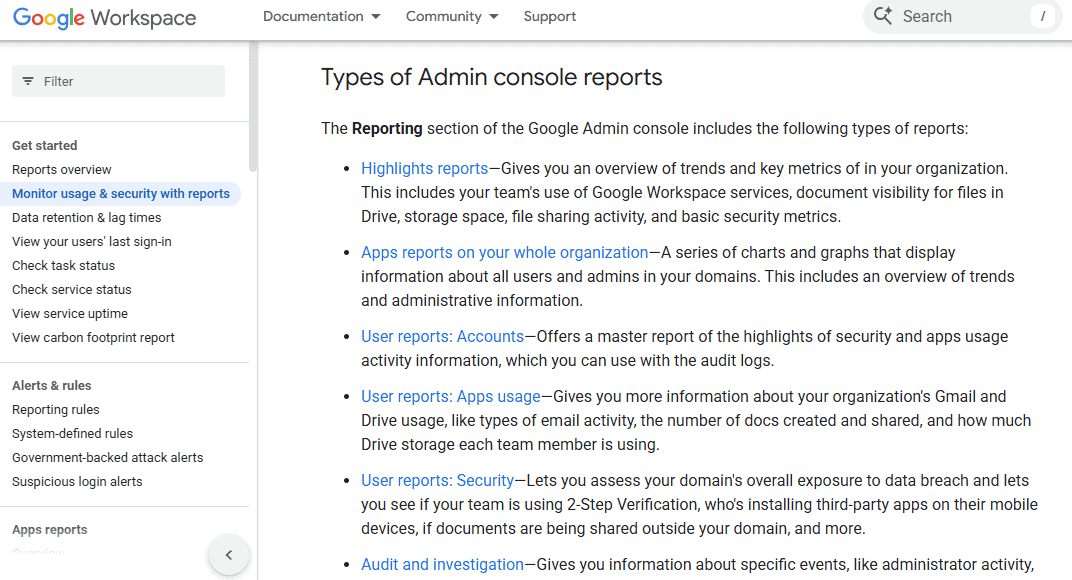 The Boss in the Cloud: How Google Workspace Turned Productivity Tools Into a Surveillance Machine 2 Google Workspace dashboard showing admin activity and security reports.