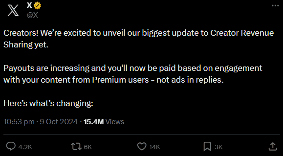 When X Rewrites Its Creator Formulas Overnight, Everyday Influencers Pay The Price 3 Creator revenue update showing new payout model without warning.