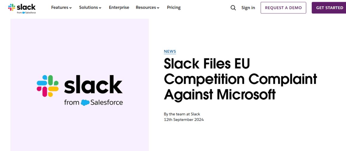 Slack logo featuring colorful speech bubbles, symbolizing team communication and collaboration.
