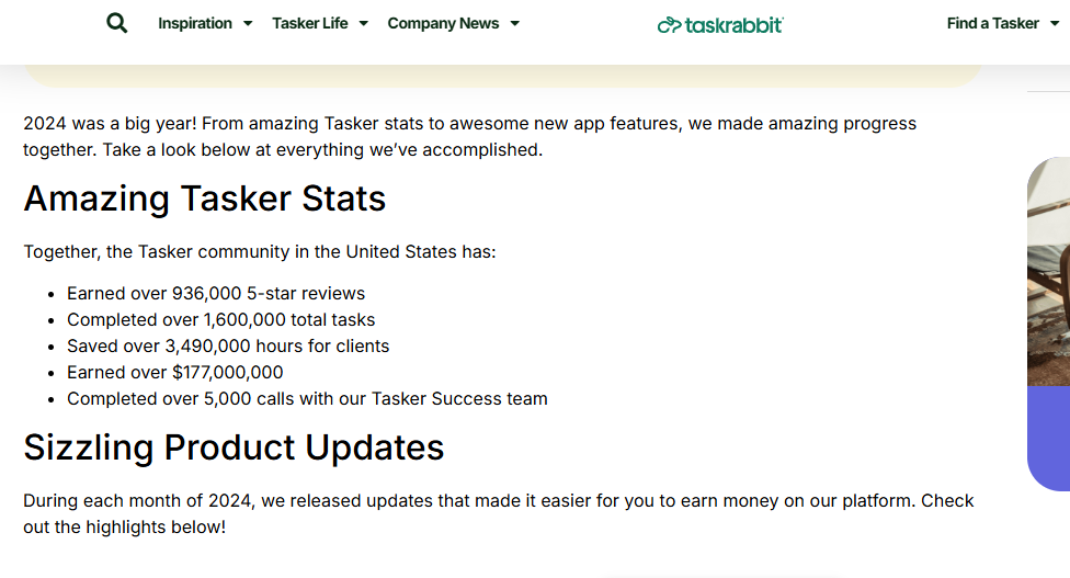 TaskRabbit worker badge icon with a disappearing effect for worker status.