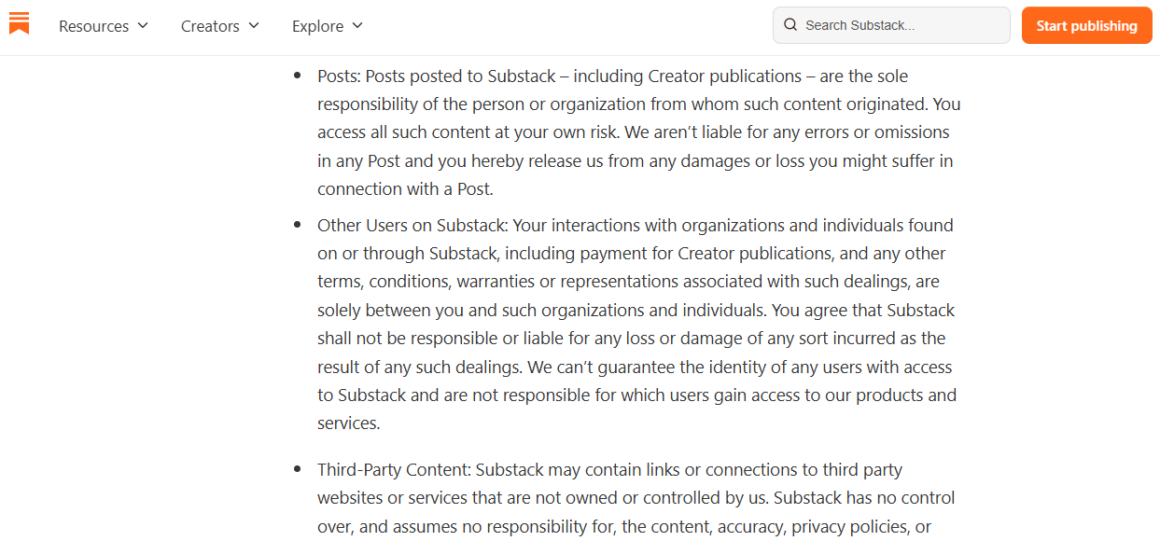 Substack's Liability Shell Game: How the Platform Profits While Writers Hold the Legal Bag 2
