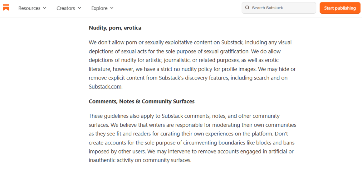 Substack’s Sudden NSFW Crackdown: What Creators Need to Know 2 Substack’s Sudden NSFW Crackdown: What Creators Need to Know 1