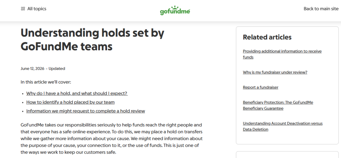 The Money Is There, GoFundMe Just Won't Let You Have It 2 The Money Is There, GoFundMe Just Won't Let You Have It 1