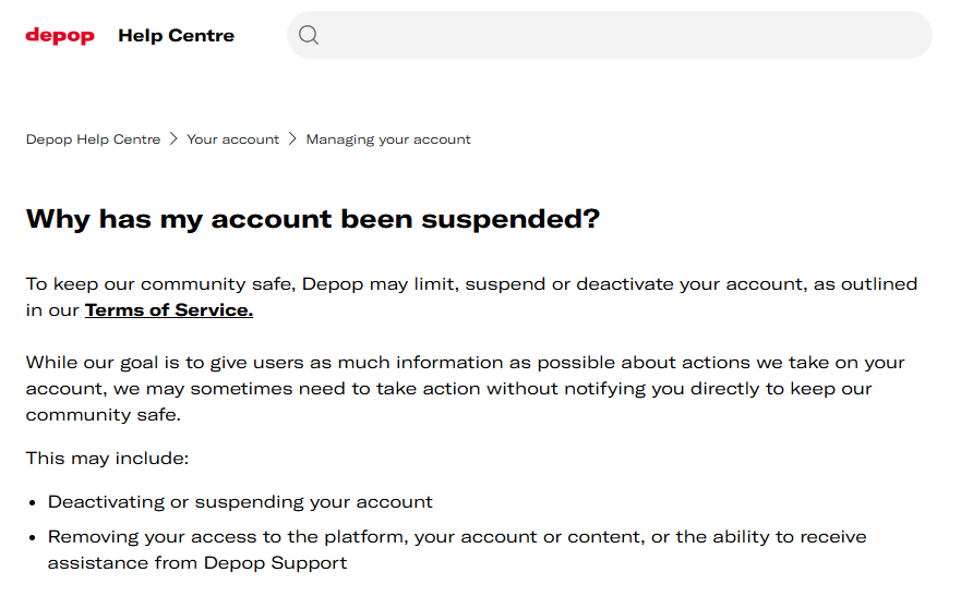The Ban Hammer and the Bin Bag: Inside Depop's Seller Suspension Crisis 3